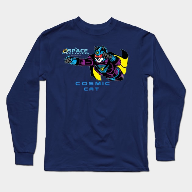 Cosmic Cat Long Sleeve T-Shirt by DocNebula